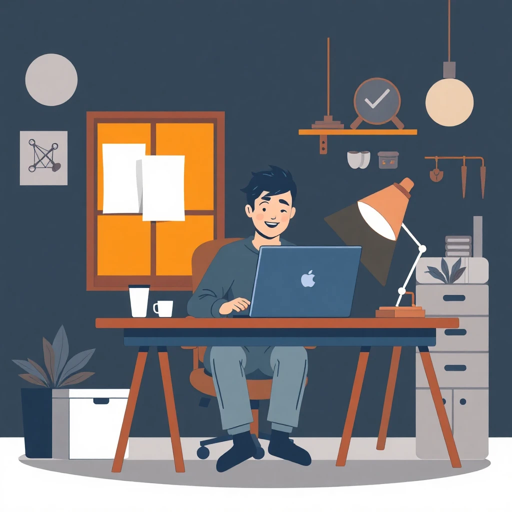 Flexible home office setup