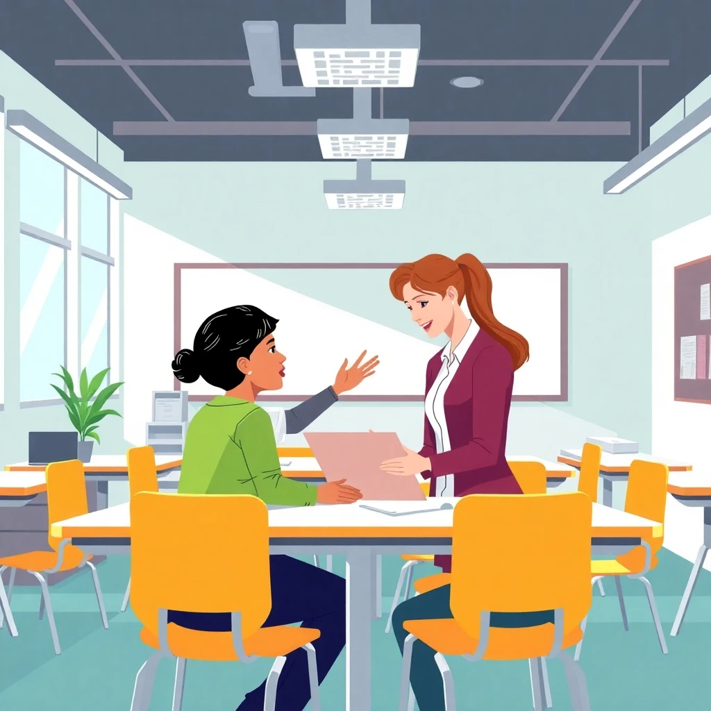 One-on-one teaching session