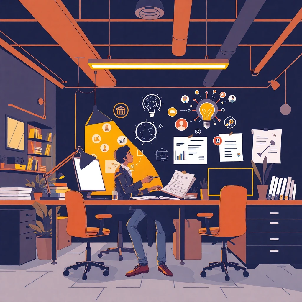 Creative brainstorming session