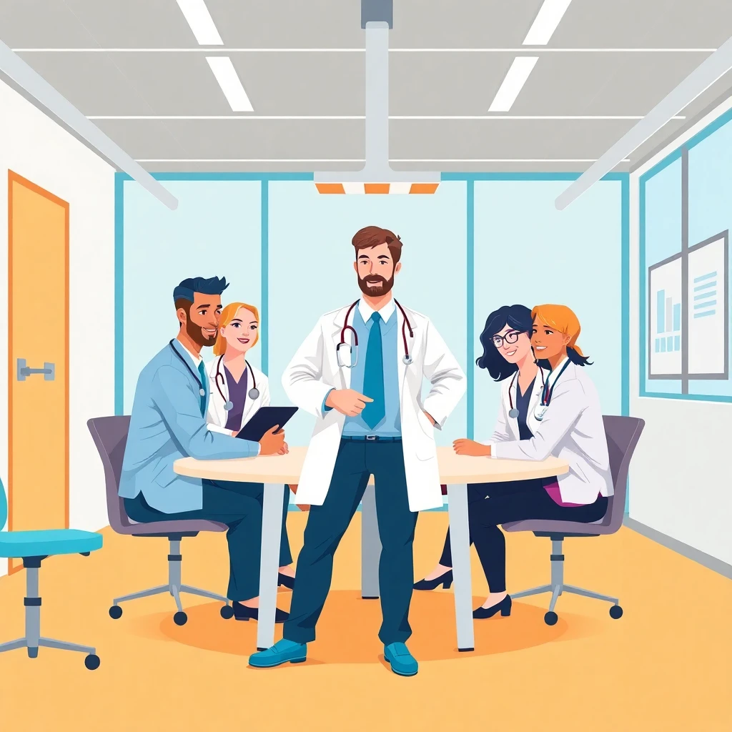 Healthcare leadership meeting