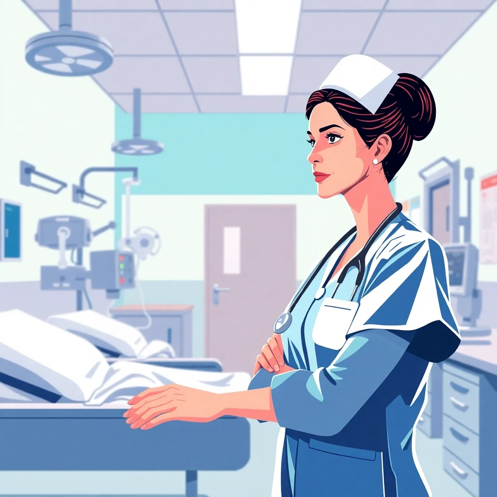 Experienced nurse overseeing patient care