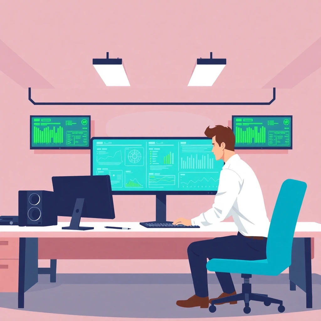 IT professional at work