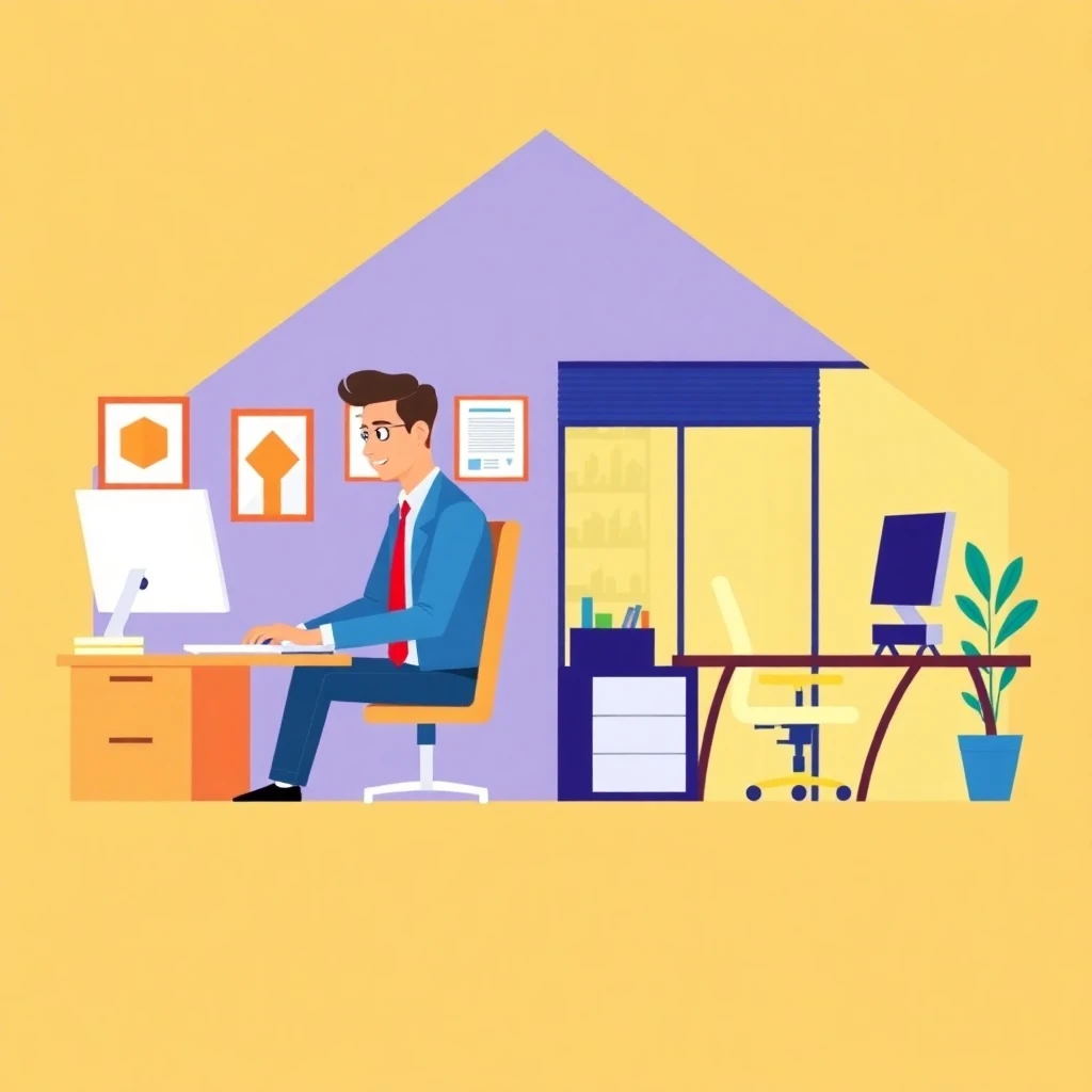 Hybrid work setting
