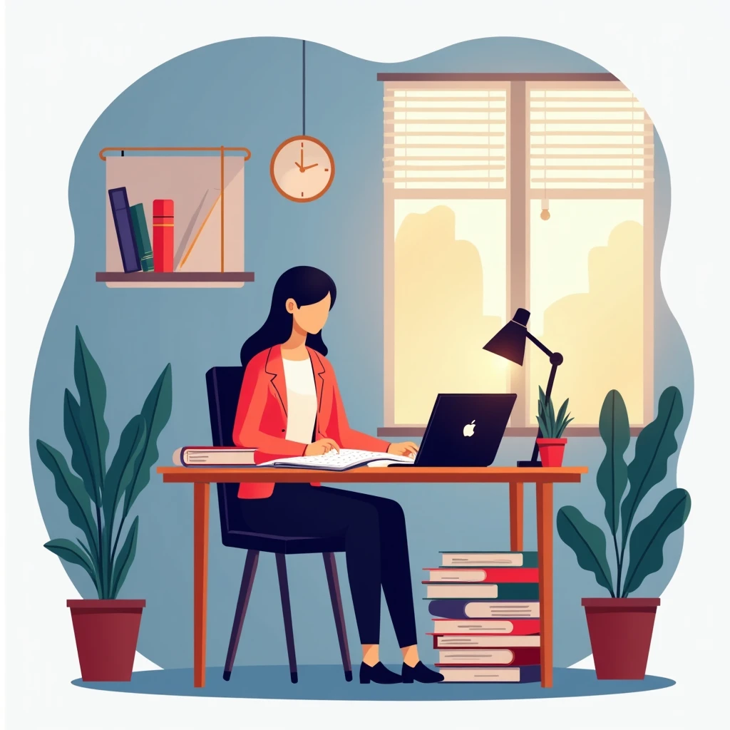 Teacher planning lessons