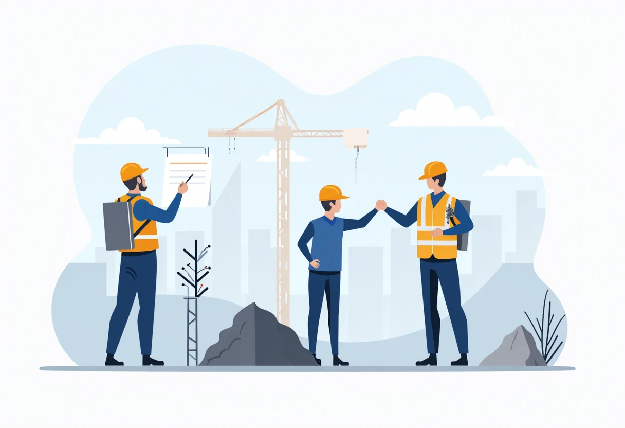 Active construction site