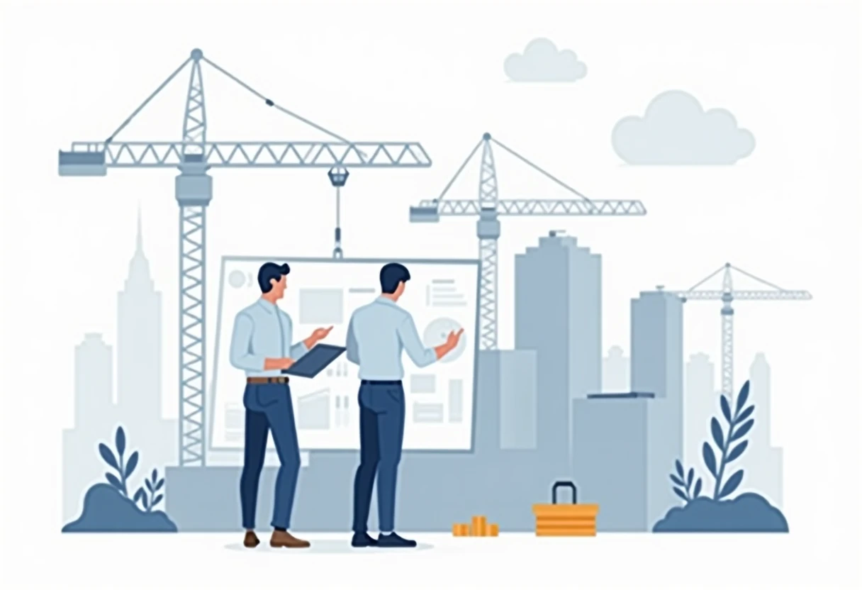 Construction project manager on site