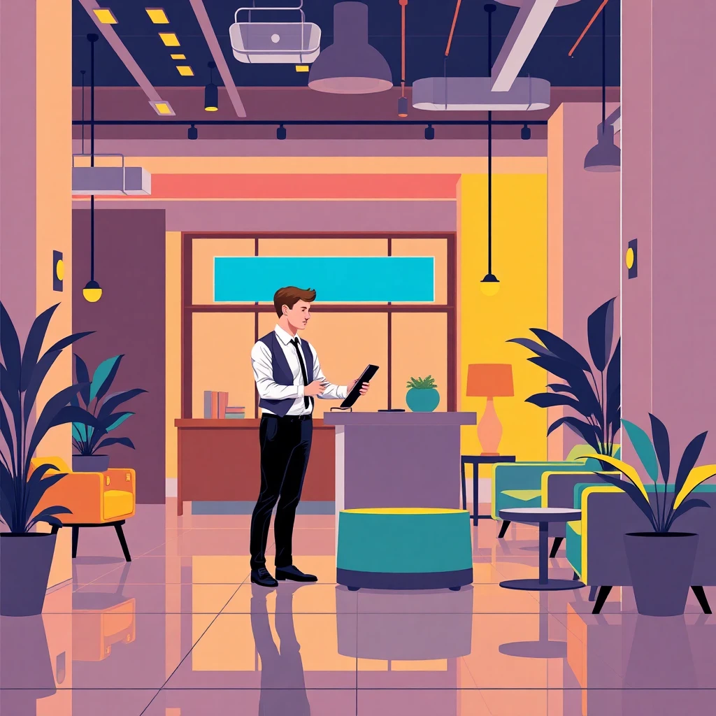 Guest experience specialist at work