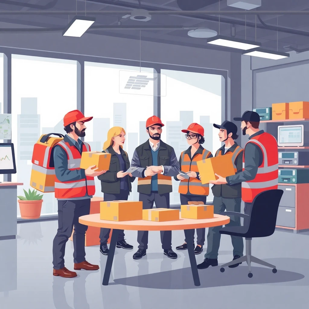 Specialized delivery team meeting