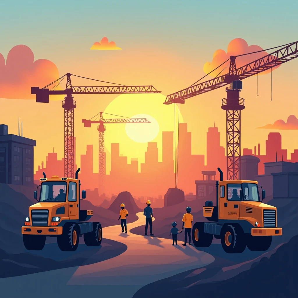 High-pay construction site