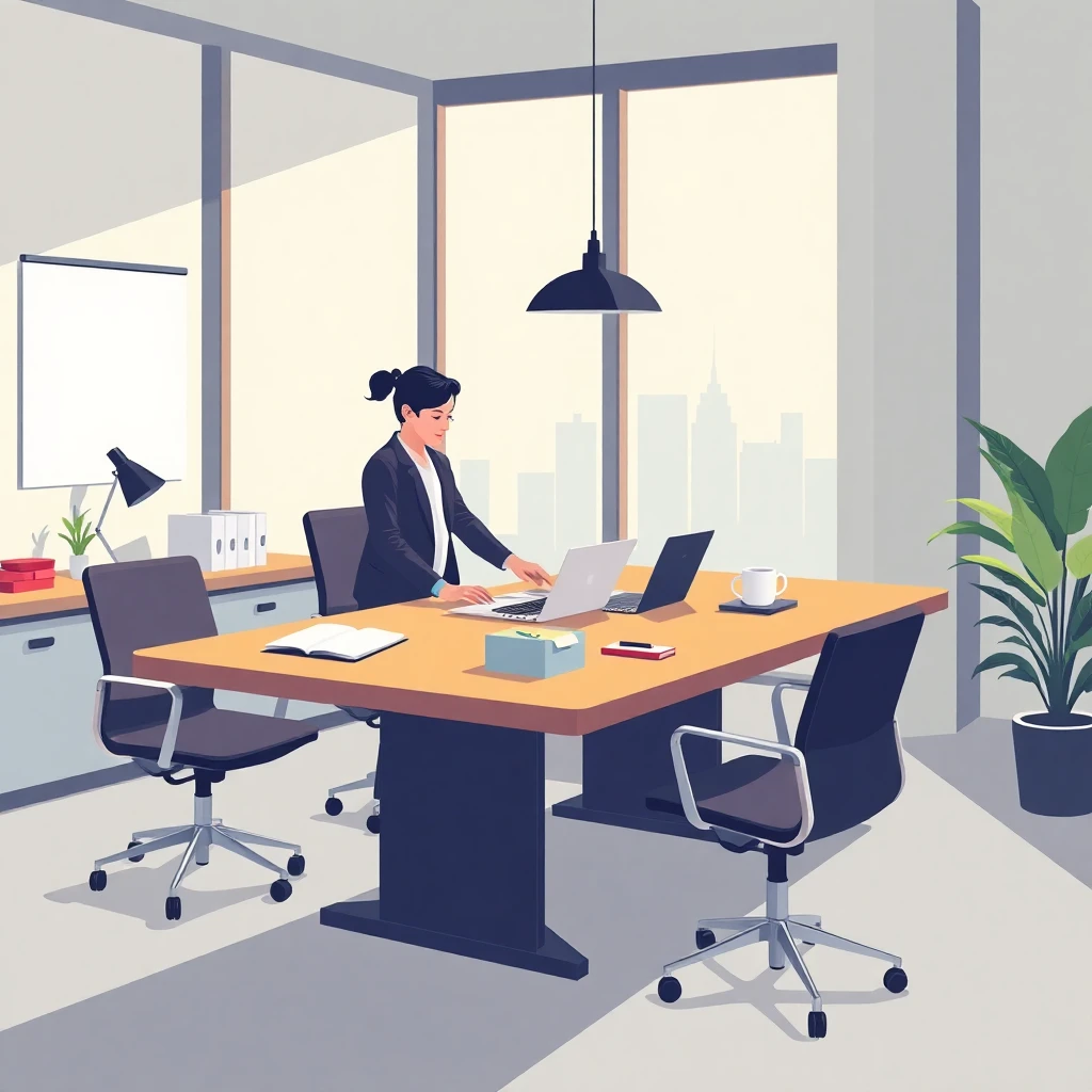 Traditionelle Arbeitsplatzumgebung