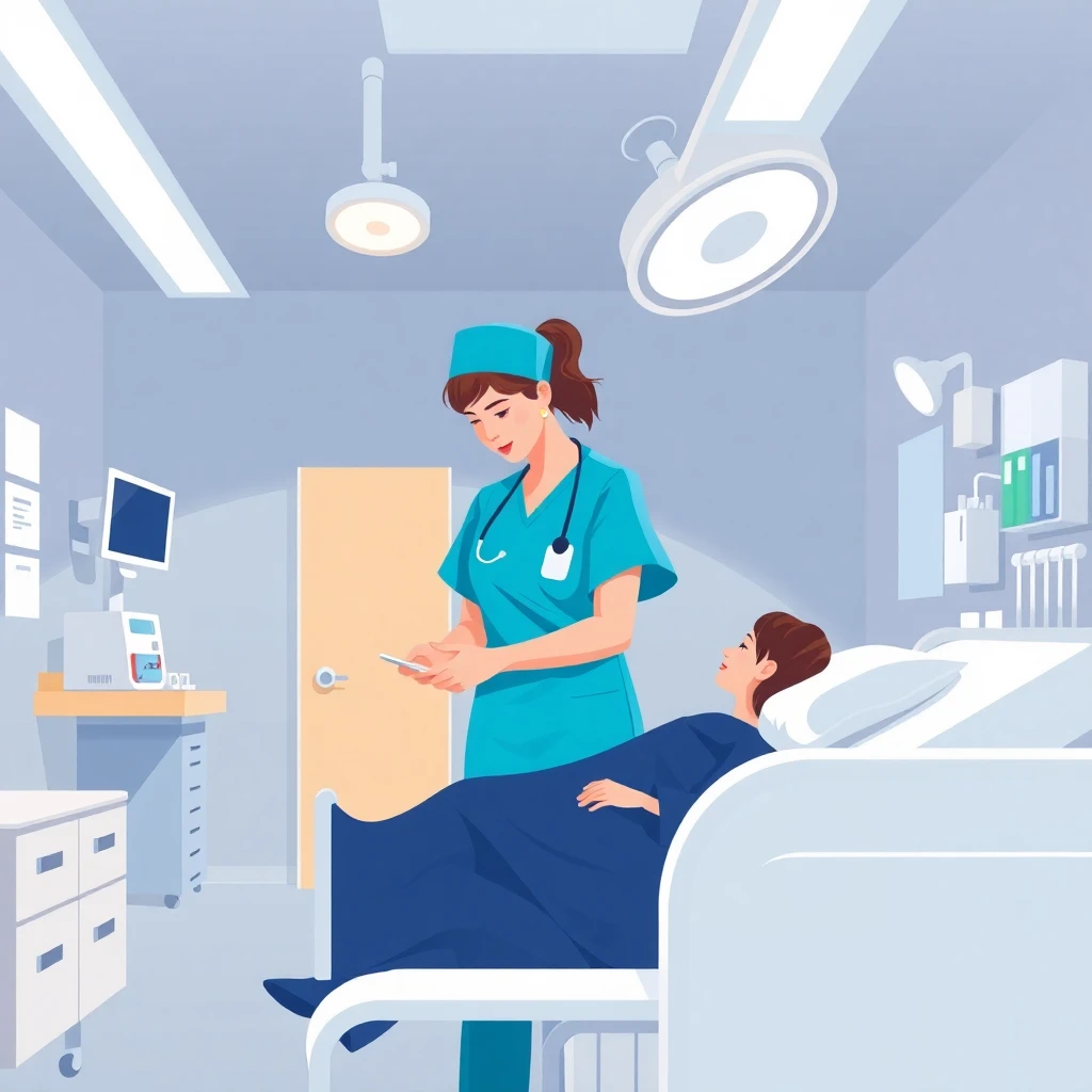 Nurse with a patient