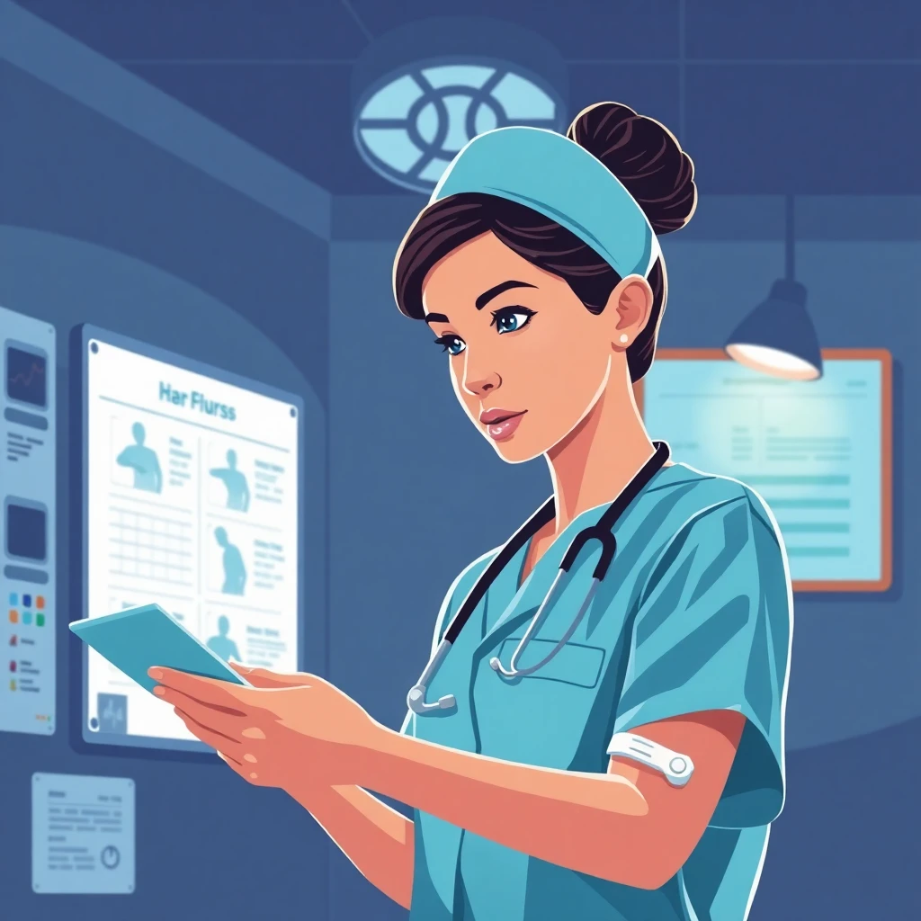 Nurse on night shift