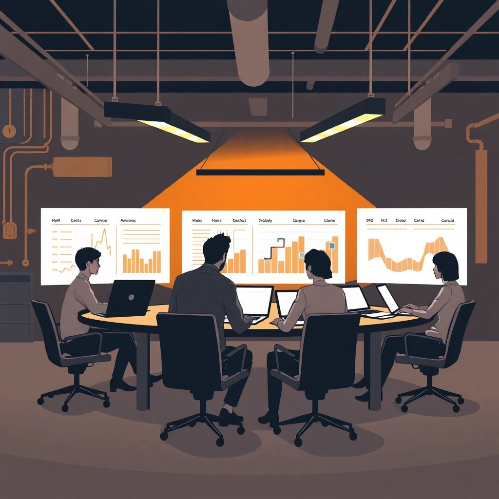 Team discussing project management strategies