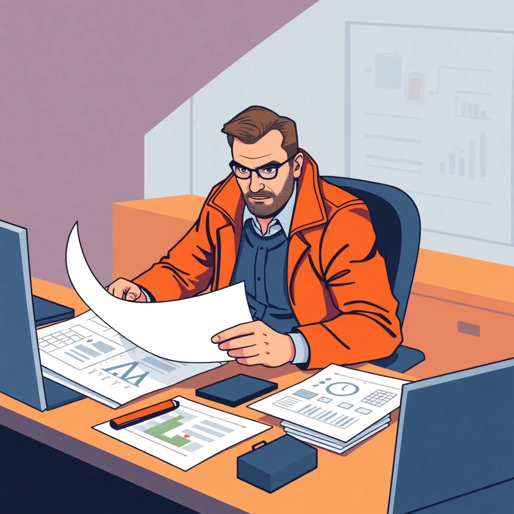 Projektmanager bei der Arbeit