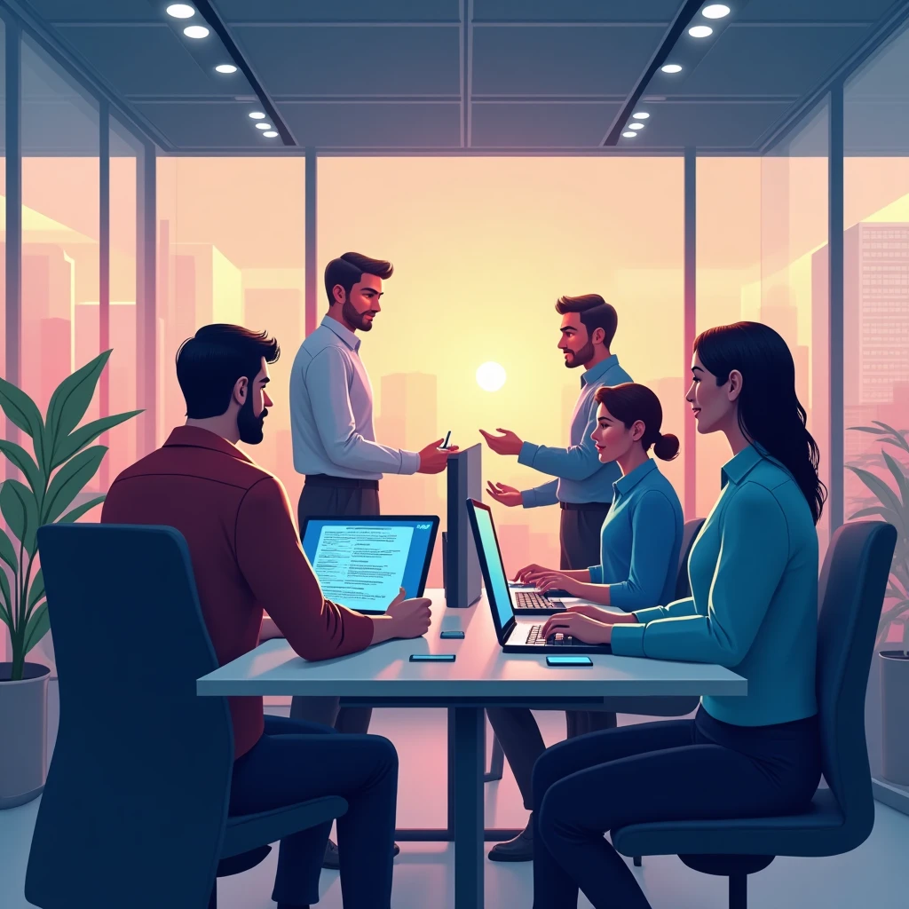 Security professionals at work