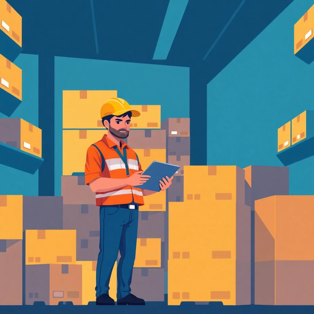 Warehouse night shift worker