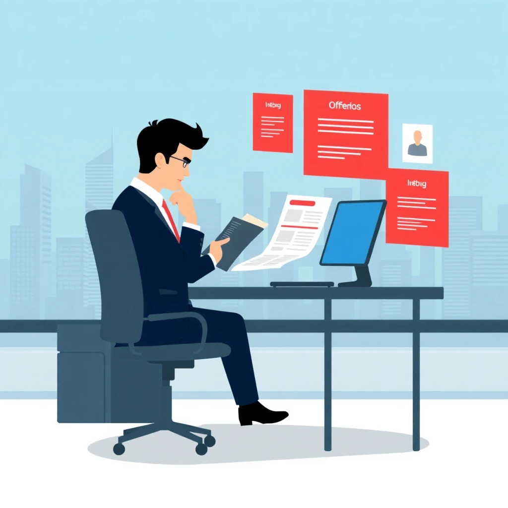 Revisando ofertas de trabajo remoto