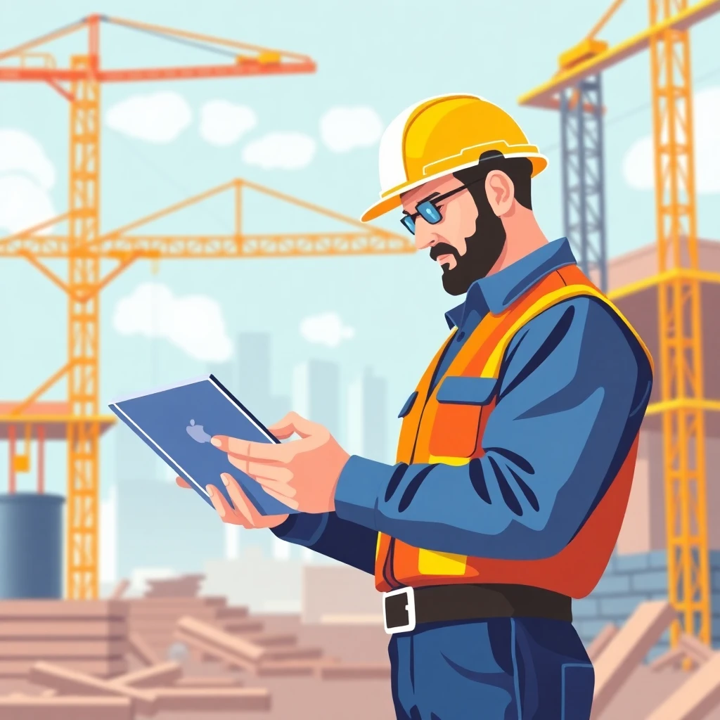 Constructor experto revisando proyecto