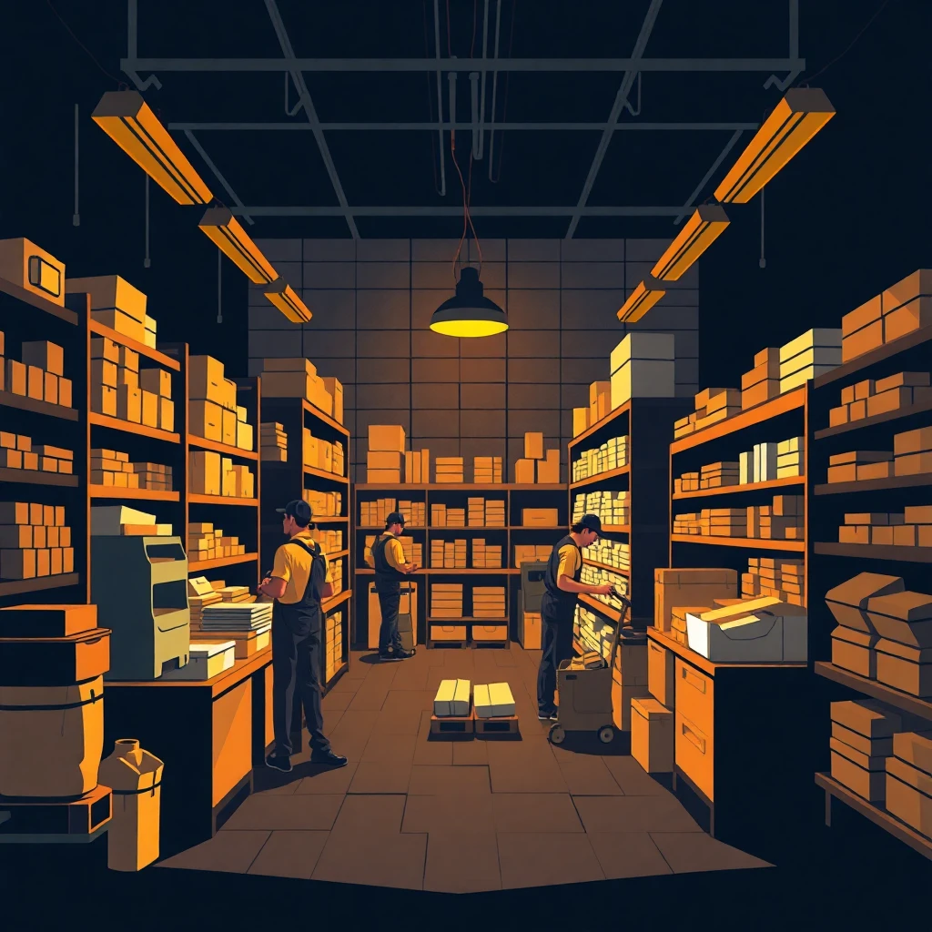 Almacén en funcionamiento