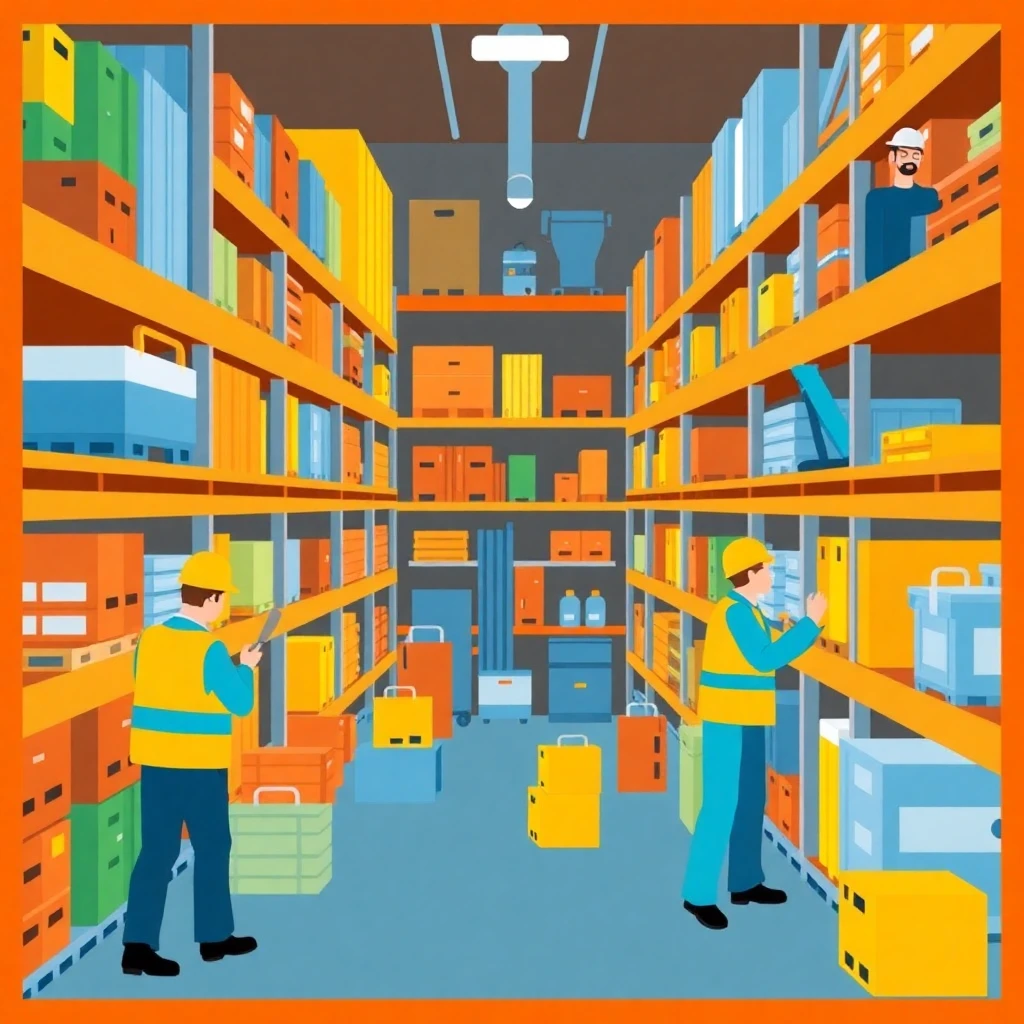 Ambiente de almacén organizado