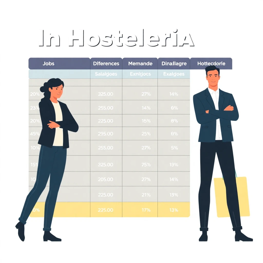 Comparación de salarios en hostelería