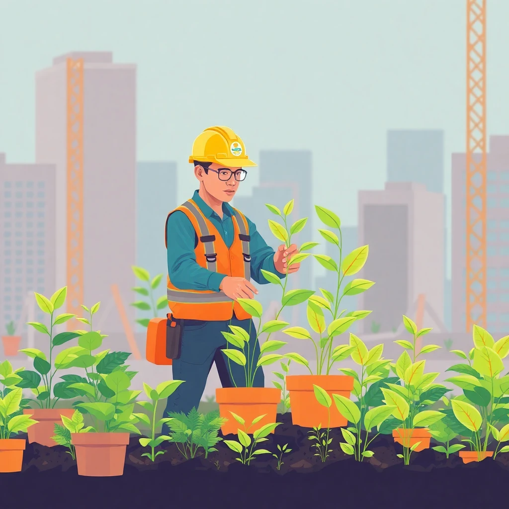 Planejando em um canteiro de obras