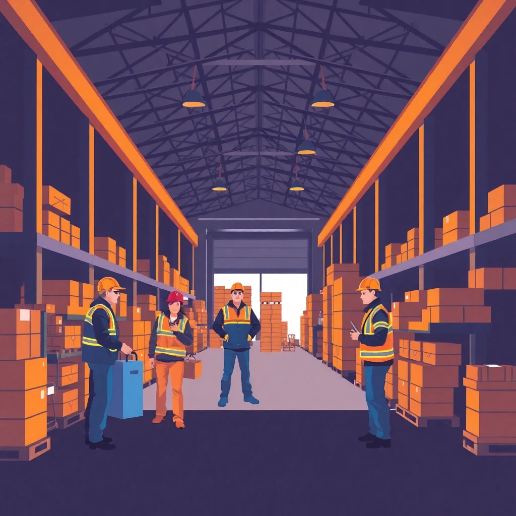 Warehouse teamwork