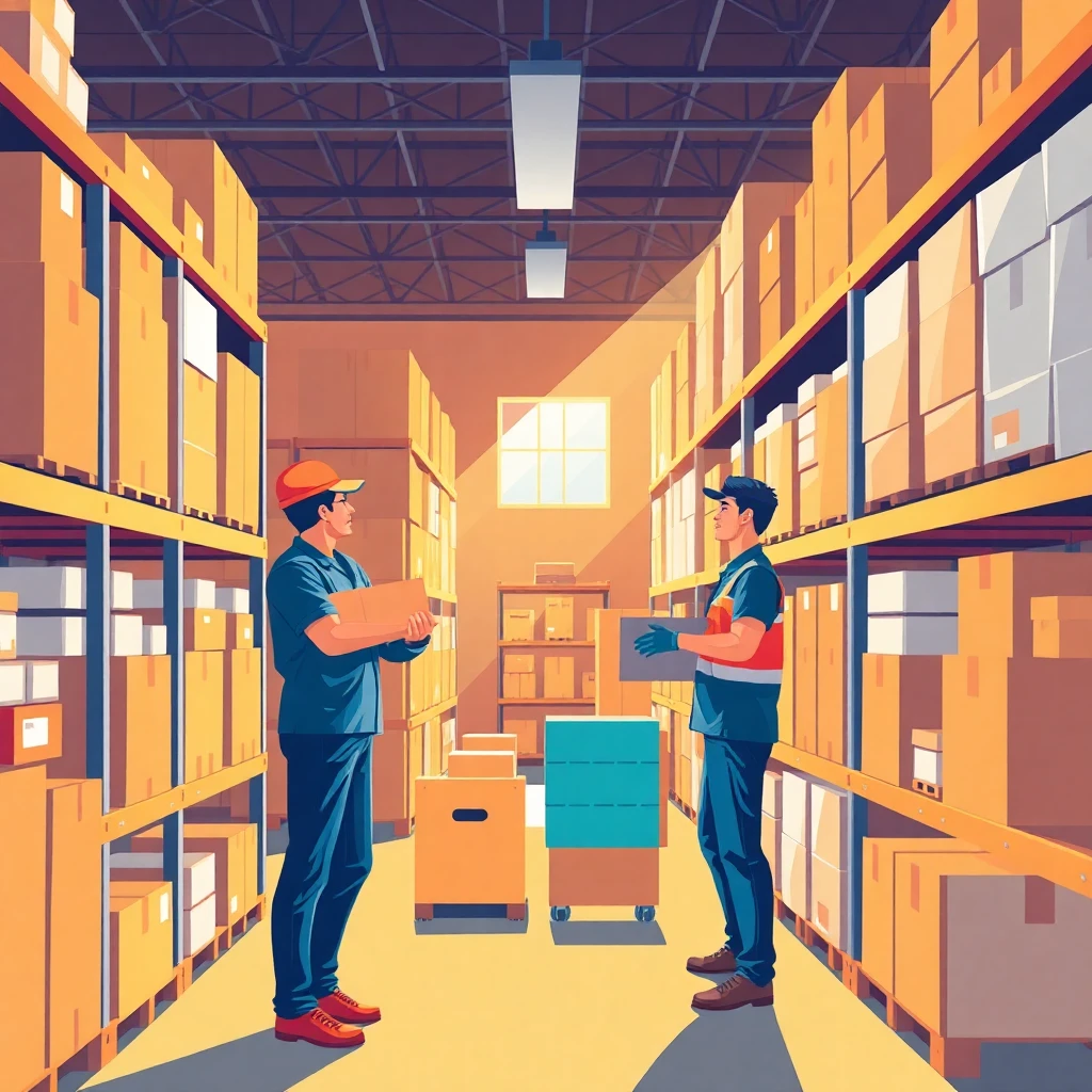 Organized warehouse environment