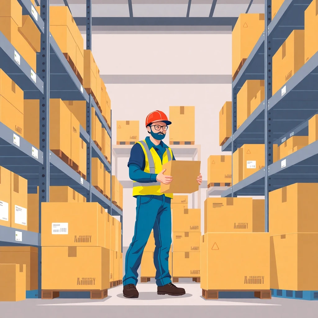 Organized warehouse environment