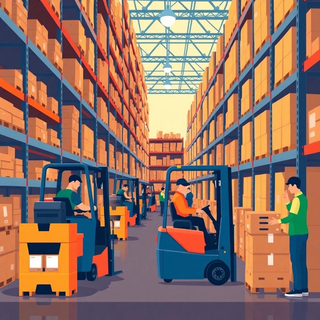 Warehouse floor activity