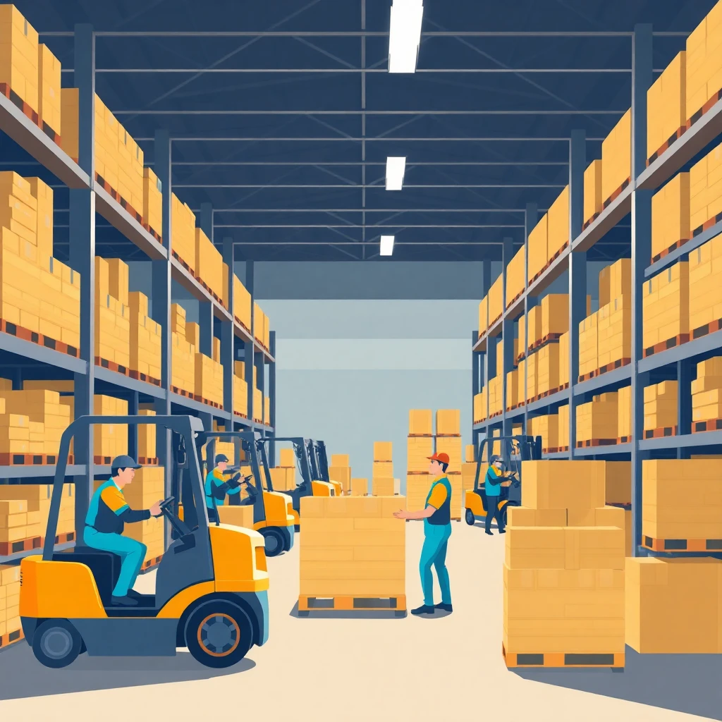 Warehouse operations in action