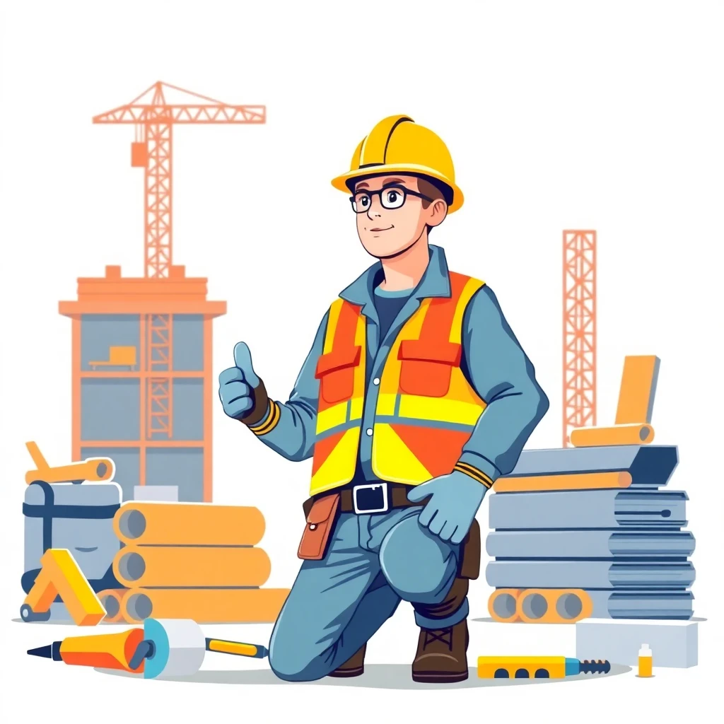 Entry-level worker learning on site