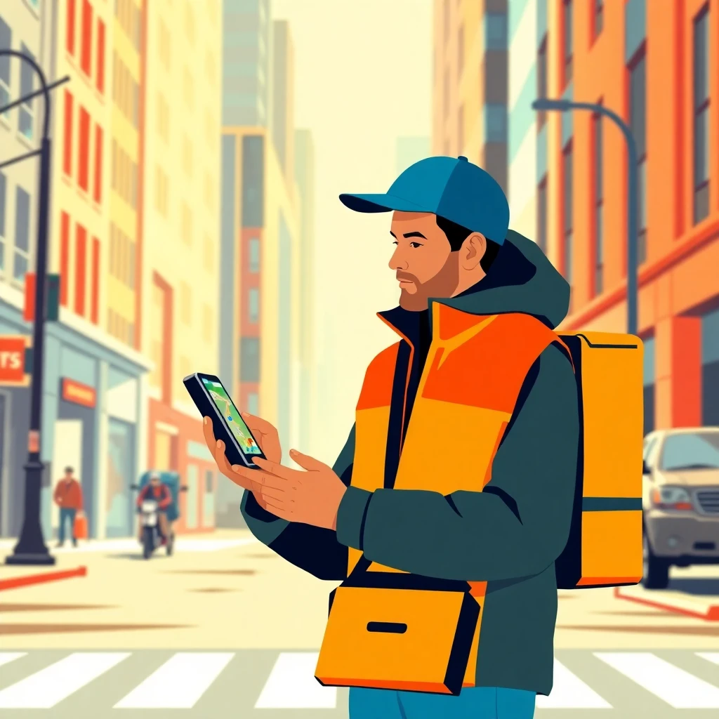 Delivery driver using GPS