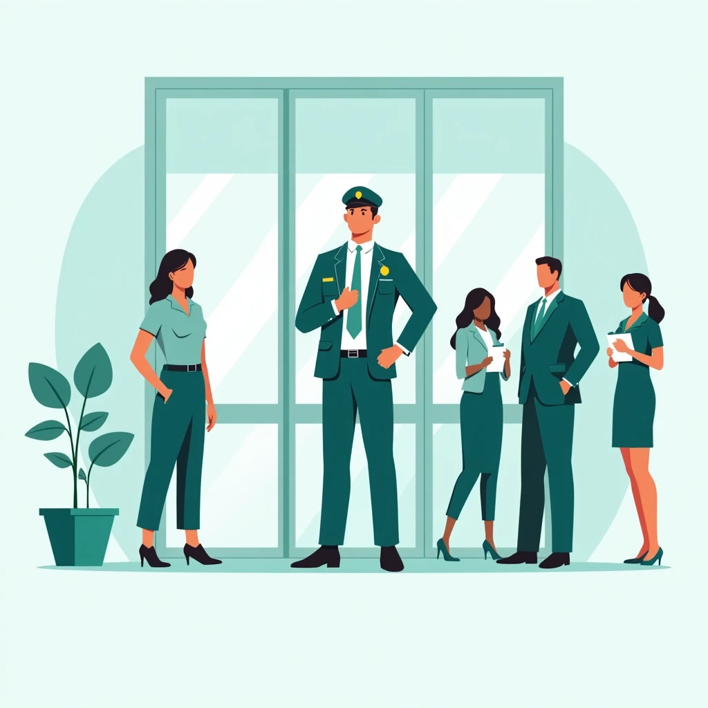 Security officer in a corporate environment