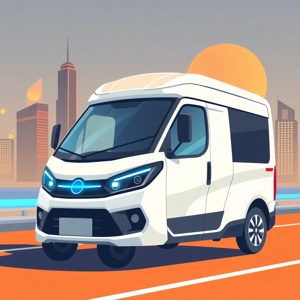 Futuristic delivery vehicle